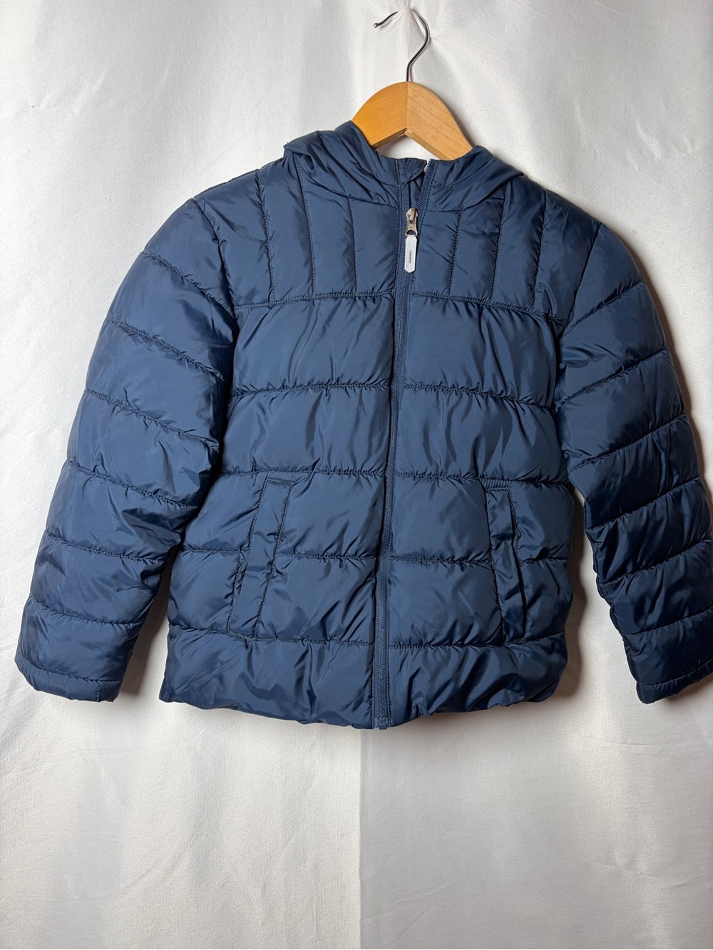wonder nation Navy Blue Puffer Jacket with Hood